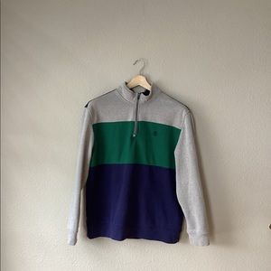 IZOD 1/4 Zip Sweatshirt Size Men's Large